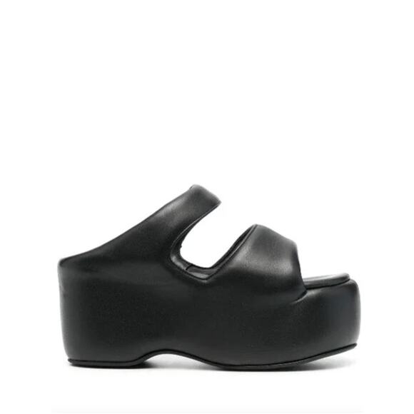Simon Miller Black Platform Sandals - Picture 1 of 16